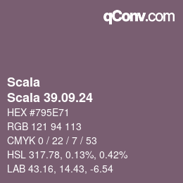 颜色代码: Scala - Scala 39.09.24 | qconv.com