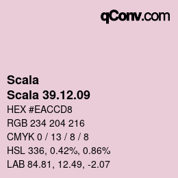 Color code: Scala - Scala 39.12.09 | qconv.com