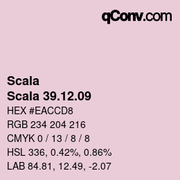カラーコード: Scala - Scala 39.12.09 | qconv.com