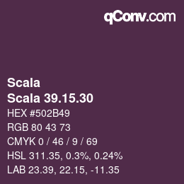颜色代码: Scala - Scala 39.15.30 | qconv.com