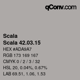 カラーコード: Scala - Scala 42.03.15 | qconv.com
