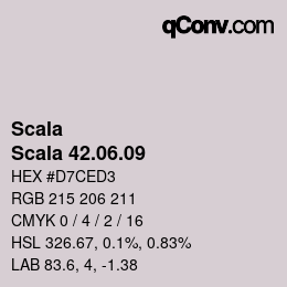 カラーコード: Scala - Scala 42.06.09 | qconv.com