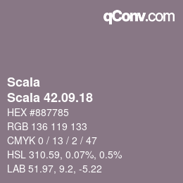 颜色代码: Scala - Scala 42.09.18 | qconv.com