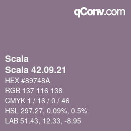 颜色代码: Scala - Scala 42.09.21 | qconv.com