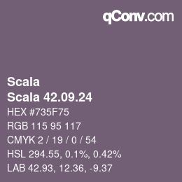 颜色代码: Scala - Scala 42.09.24 | qconv.com