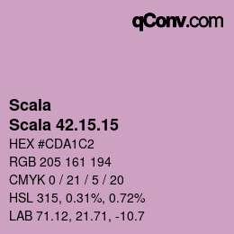 颜色代码: Scala - Scala 42.15.15 | qconv.com