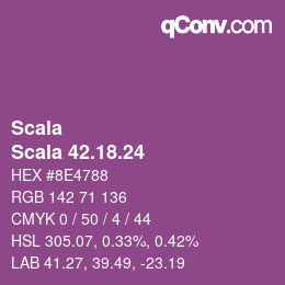 颜色代码: Scala - Scala 42.18.24 | qconv.com