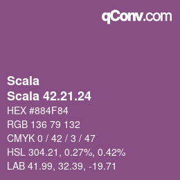 カラーコード: Scala - Scala 42.21.24 | qconv.com