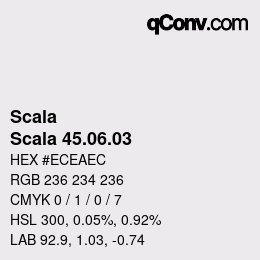 颜色代码: Scala - Scala 45.06.03 | qconv.com