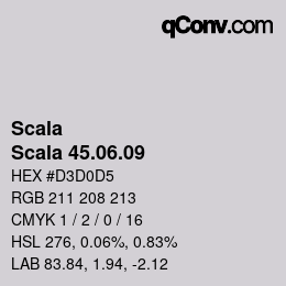 カラーコード: Scala - Scala 45.06.09 | qconv.com