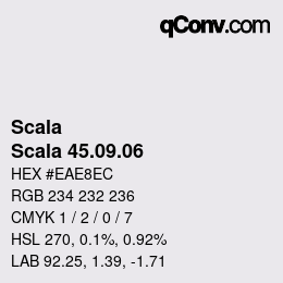 颜色代码: Scala - Scala 45.09.06 | qconv.com
