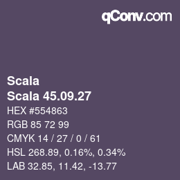 Farbcode: Scala - Scala 45.09.27 | qconv.com
