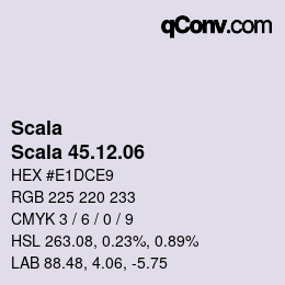 颜色代码: Scala - Scala 45.12.06 | qconv.com