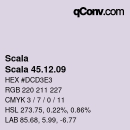 颜色代码: Scala - Scala 45.12.09 | qconv.com