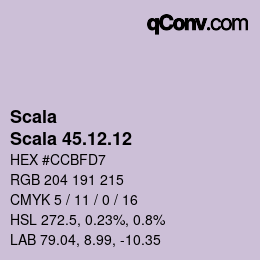 颜色代码: Scala - Scala 45.12.12 | qconv.com