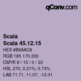 颜色代码: Scala - Scala 45.12.15 | qconv.com