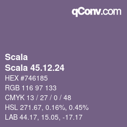 Código de color: Scala - Scala 45.12.24 | qconv.com