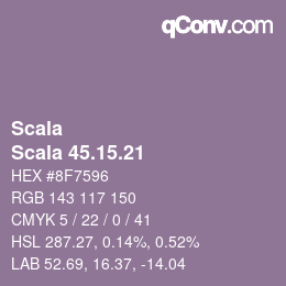 颜色代码: Scala - Scala 45.15.21 | qconv.com