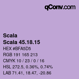 颜色代码: Scala - Scala 45.18.15 | qconv.com