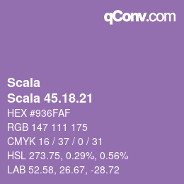 Color code: Scala - Scala 45.18.21 | qconv.com