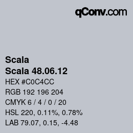 Farbcode: Scala - Scala 48.06.12 | qconv.com