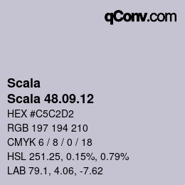 颜色代码: Scala - Scala 48.09.12 | qconv.com