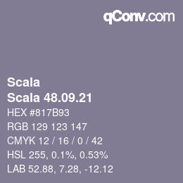 颜色代码: Scala - Scala 48.09.21 | qconv.com