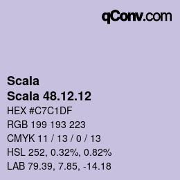 颜色代码: Scala - Scala 48.12.12 | qconv.com