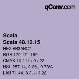 Código de color: Scala - Scala 48.12.15 | qconv.com