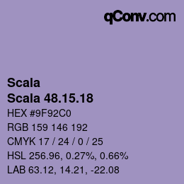 Color code: Scala - Scala 48.15.18 | qconv.com