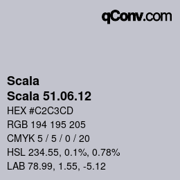 颜色代码: Scala - Scala 51.06.12 | qconv.com