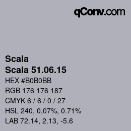 颜色代码: Scala - Scala 51.06.15 | qconv.com
