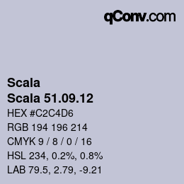 颜色代码: Scala - Scala 51.09.12 | qconv.com