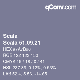 颜色代码: Scala - Scala 51.09.21 | qconv.com