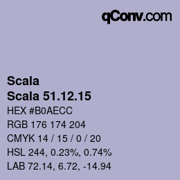 颜色代码: Scala - Scala 51.12.15 | qconv.com