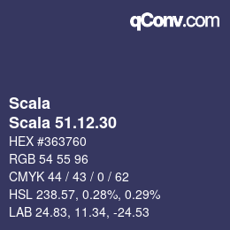 颜色代码: Scala - Scala 51.12.30 | qconv.com