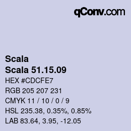 颜色代码: Scala - Scala 51.15.09 | qconv.com