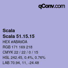 颜色代码: Scala - Scala 51.15.15 | qconv.com