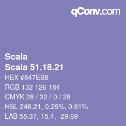 颜色代码: Scala - Scala 51.18.21 | qconv.com
