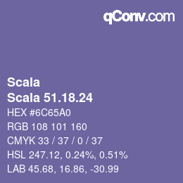 颜色代码: Scala - Scala 51.18.24 | qconv.com