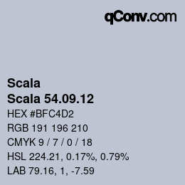 颜色代码: Scala - Scala 54.09.12 | qconv.com