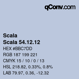 カラーコード: Scala - Scala 54.12.12 | qconv.com