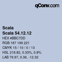 Color code: Scala - Scala 54.12.12 | qconv.com