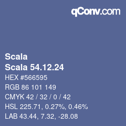 颜色代码: Scala - Scala 54.12.24 | qconv.com