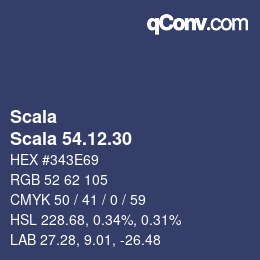 颜色代码: Scala - Scala 54.12.30 | qconv.com