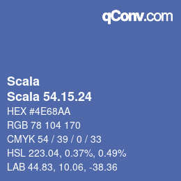 颜色代码: Scala - Scala 54.15.24 | qconv.com