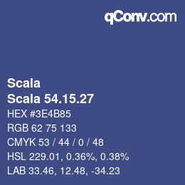 颜色代码: Scala - Scala 54.15.27 | qconv.com