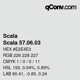 颜色代码: Scala - Scala 57.06.03 | qconv.com