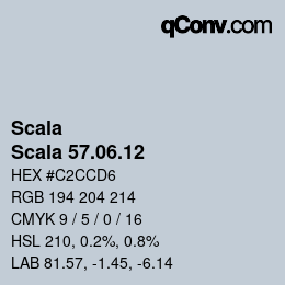 颜色代码: Scala - Scala 57.06.12 | qconv.com