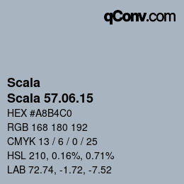 颜色代码: Scala - Scala 57.06.15 | qconv.com